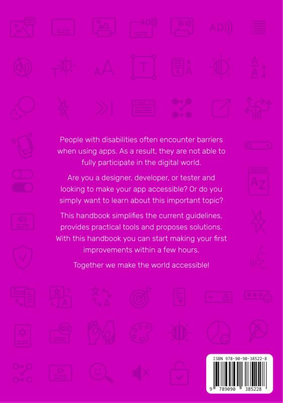 Achterkant van Appt accessibility handbook