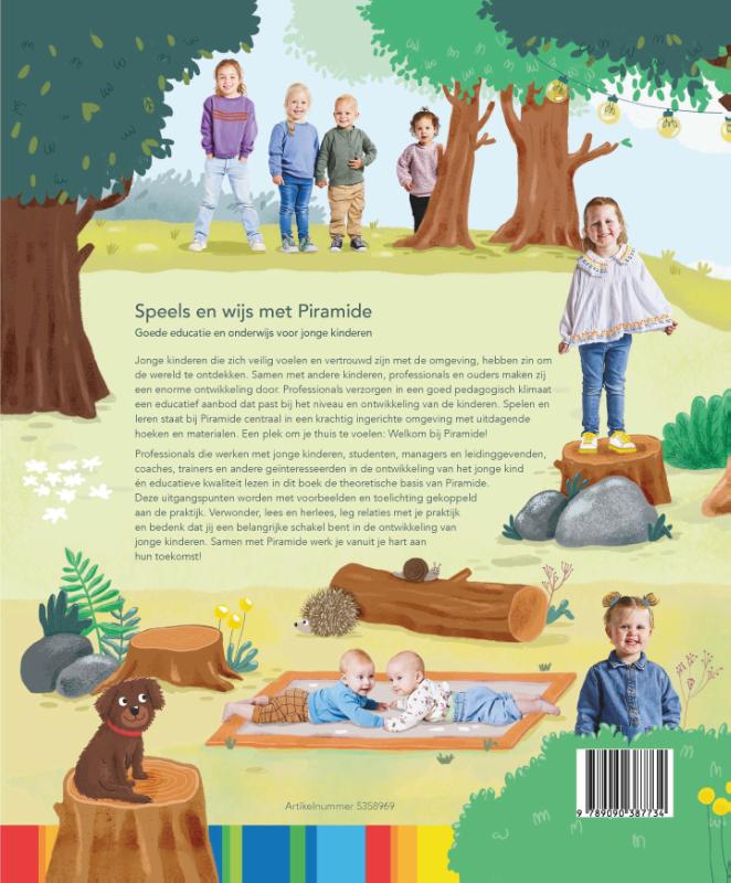Achterkant van Speels en wijs met Piramide