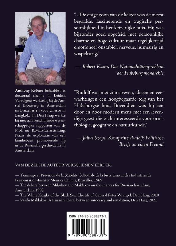 Achterkant van Kroonrpins Rudolf van Oostenrijk-Hongarije