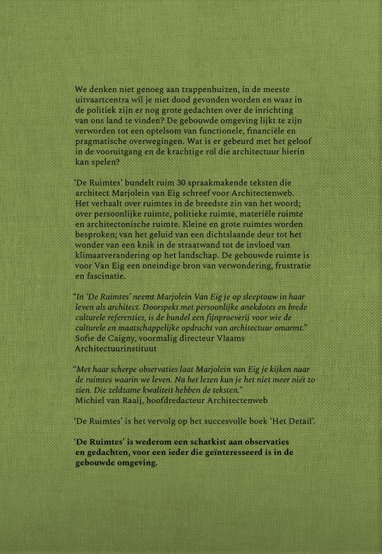 Achterkant van De Ruimtes