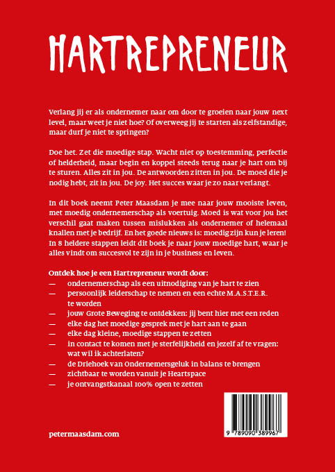 Achterkant van Hartrepreneur