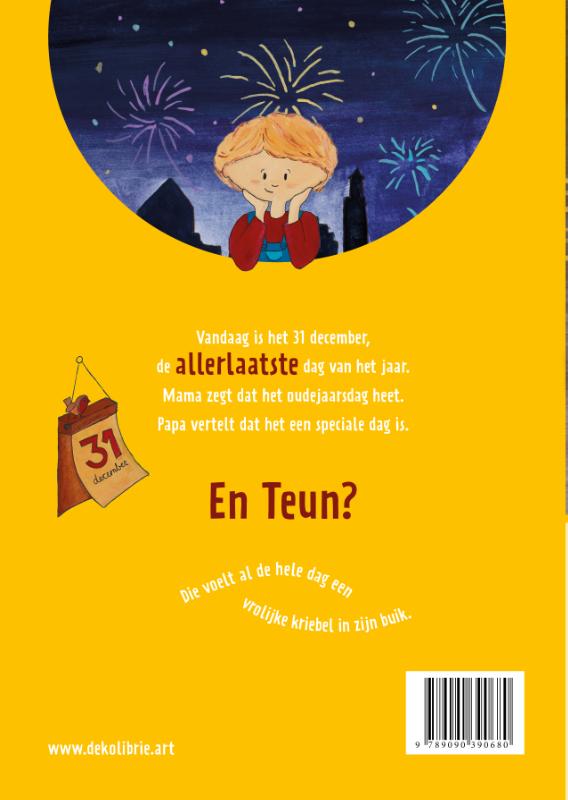 Achterkant van Teun telt af naar Nieuwjaar