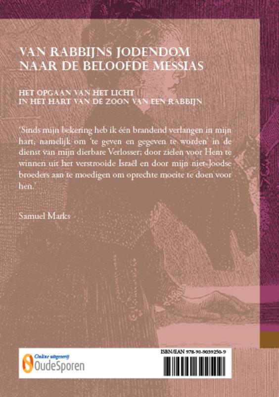 Achterkant van Van rabbijns Jodendom naar de beloofde Messias