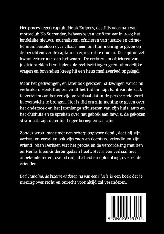 Achterkant van Bad Standing