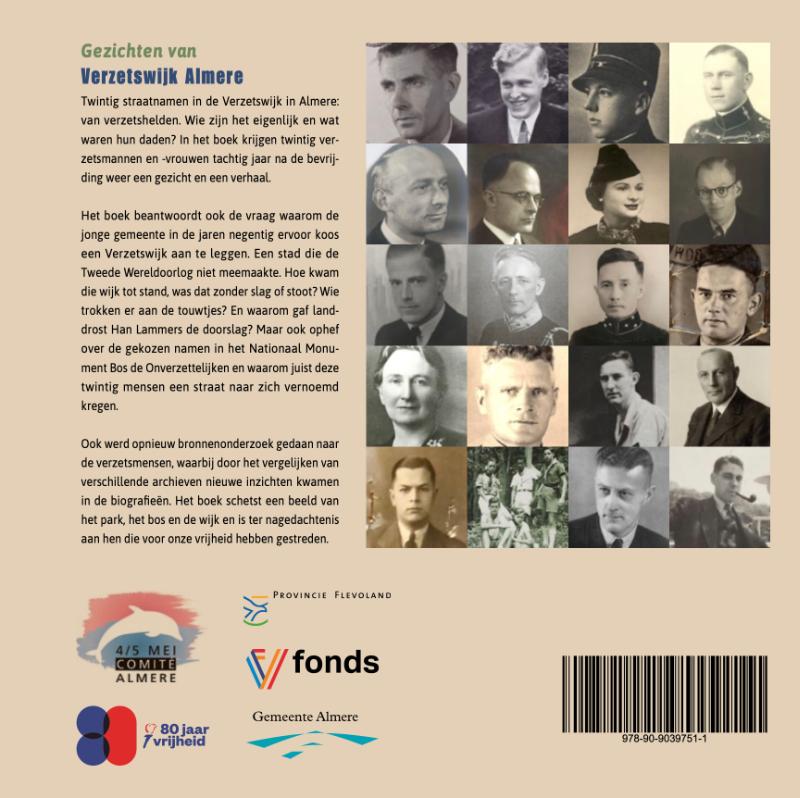 Achterkant van Gezichten van Verzetswijk Almere