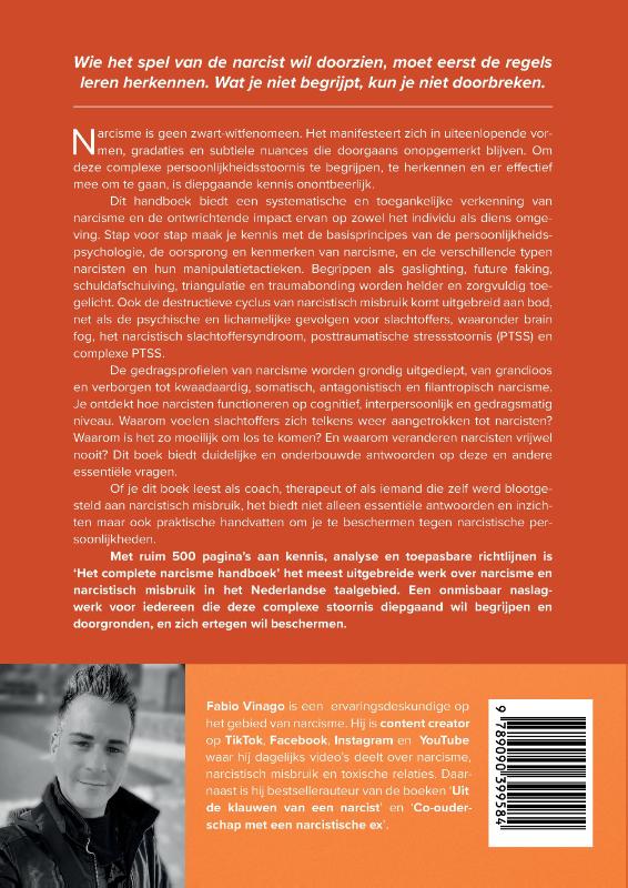 Achterkant van Het complete narcisme handboek
