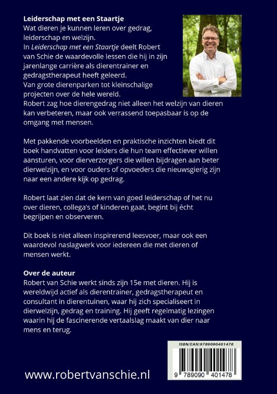 Achterkant van Leiderschap met een staartje