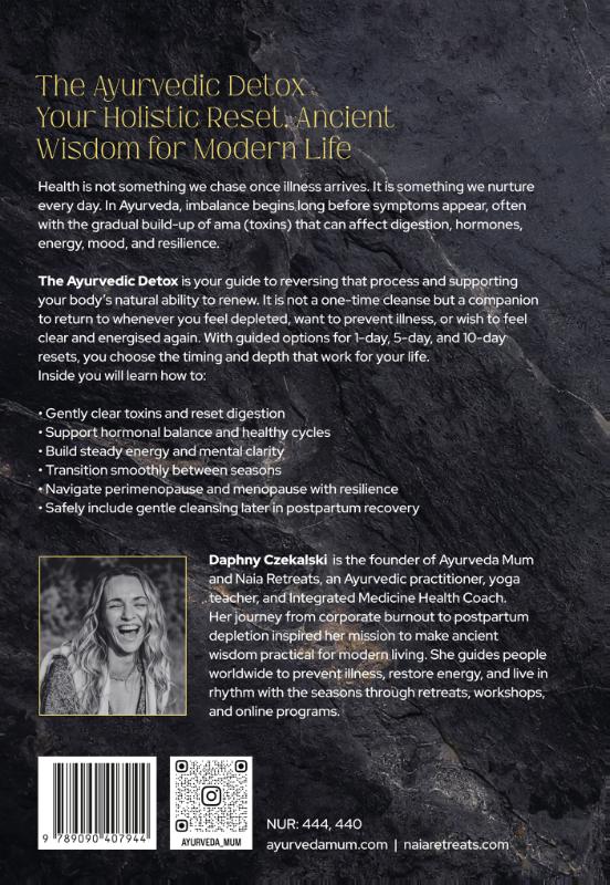 Achterkant van The Ayurvedic Detox