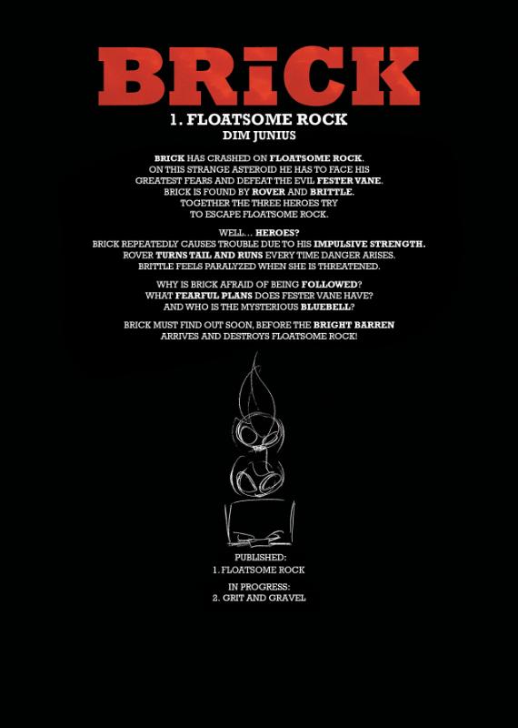 Achterkant van BRICK 1. Floatsome Rock