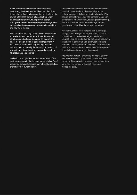 Achterkant van architect