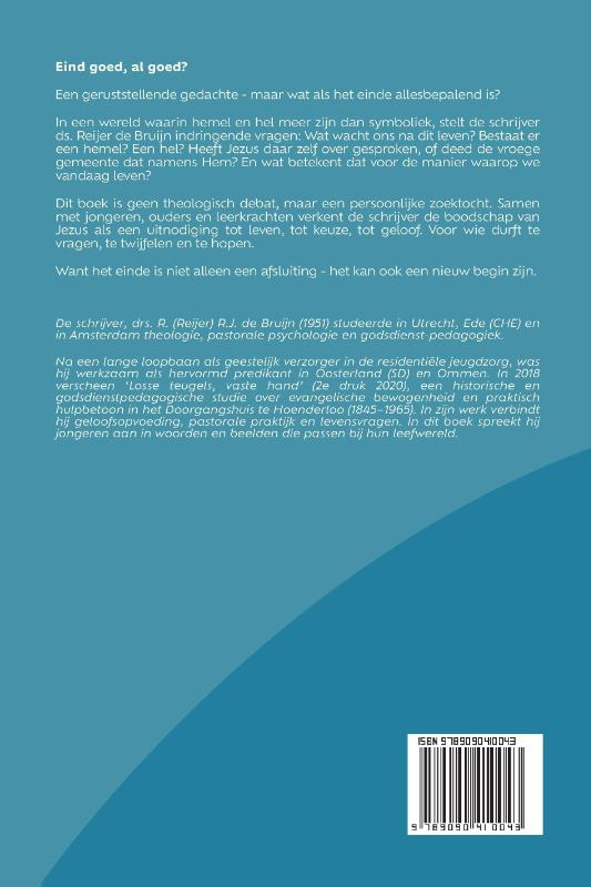 Achterkant van EIND GOED, AL GOED?