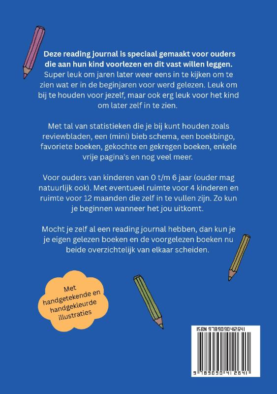 Achterkant van Voorlees Boekenjournal