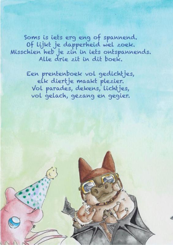 Achterkant van Het niet zo enge dingen boek