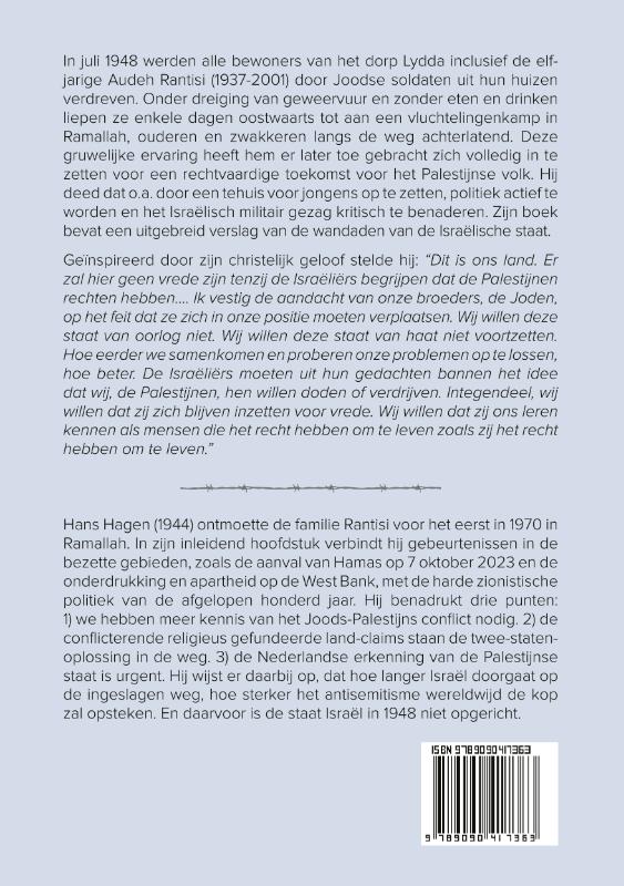 Achterkant van Gezegend zijn de vredestichters