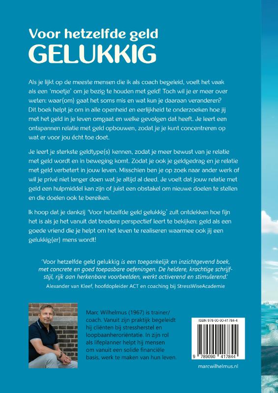 Achterkant van Voor hetzelfde geld gelukkig