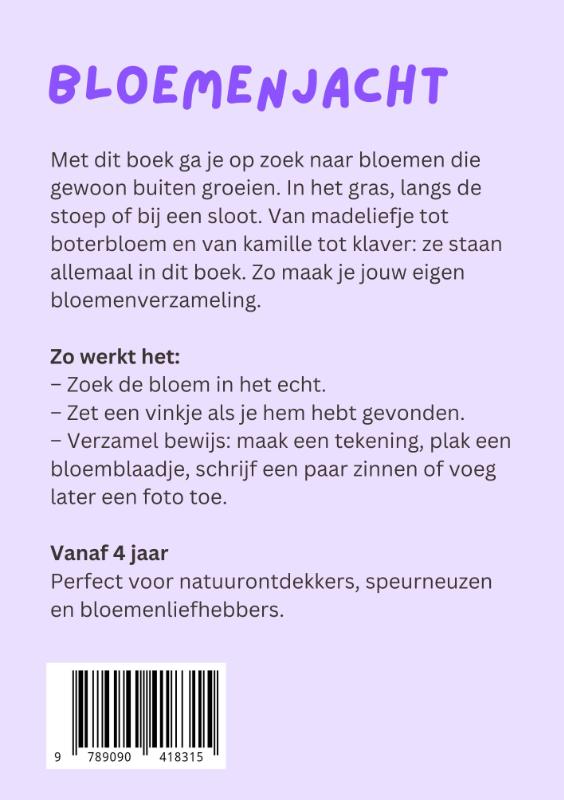Achterkant van Bloemenjacht