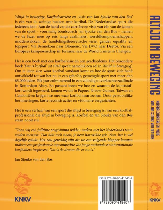 Achterkant van Altijd in beweging.