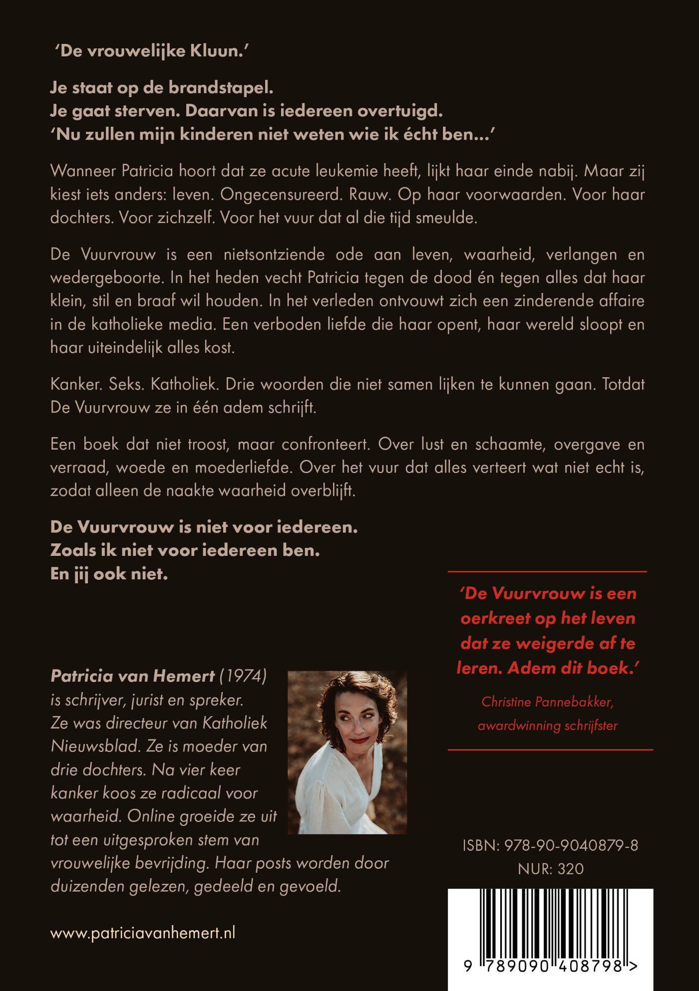 Achterkant van De Vuurvrouw