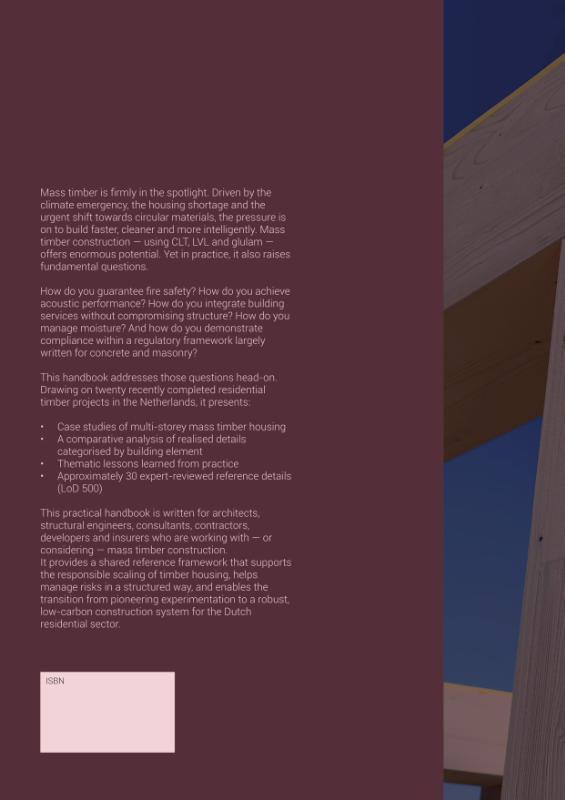 Achterkant van Handbook Mass Timber Housing in Detail