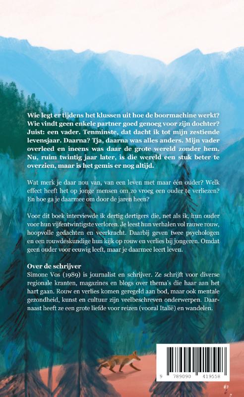 Achterkant van Geen vader leeft voor eeuwig
