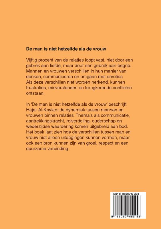 Achterkant van De man is niet hetzelfde als de vrouw