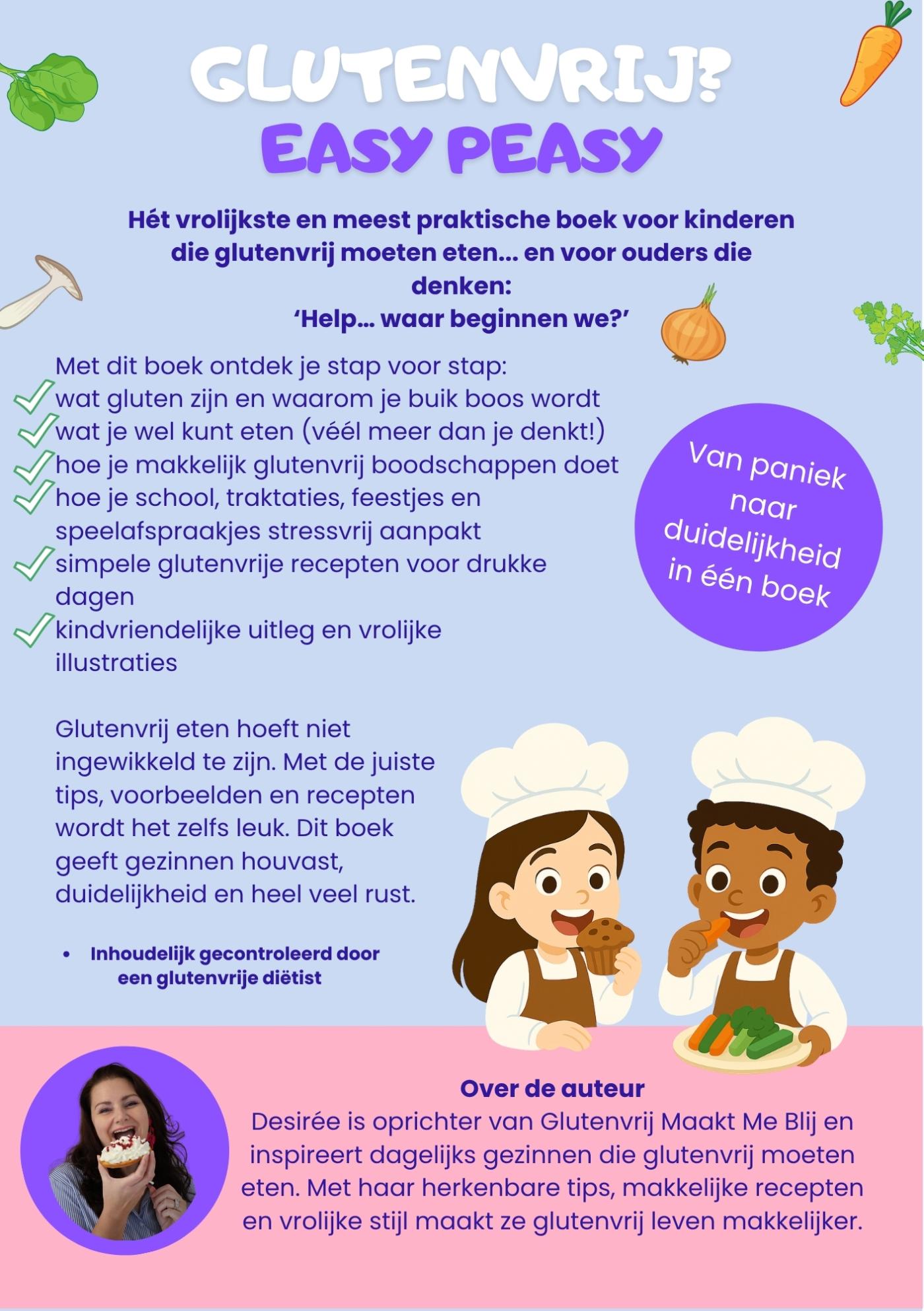 Achterkant van Glutenvrij? Easy Peasy!
