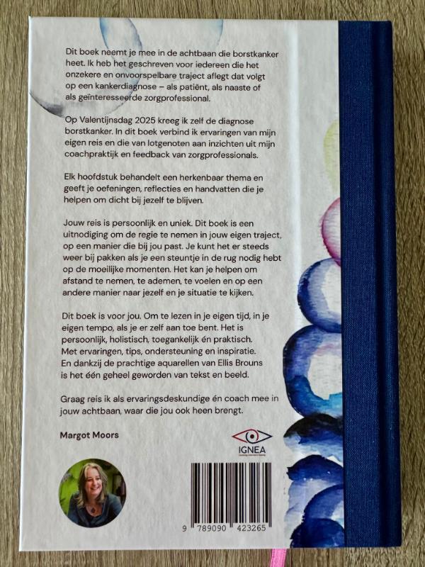 Achterkant van DE ACHTBAAN DIE BORSTKANKER HEET