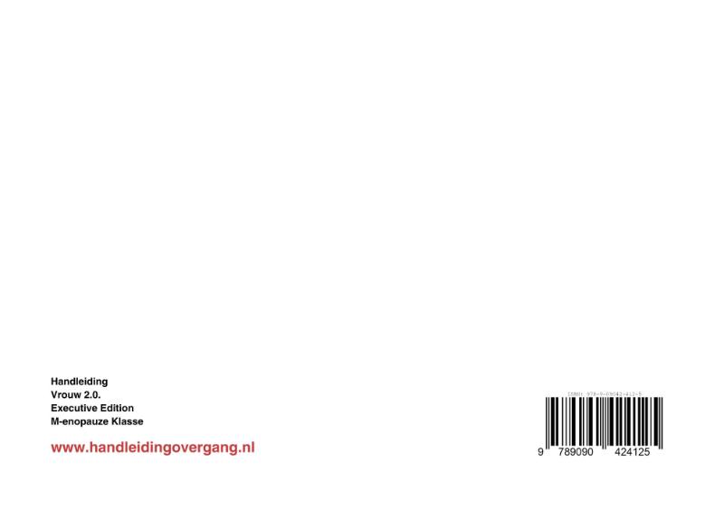 Achterkant van Handleiding Overgang