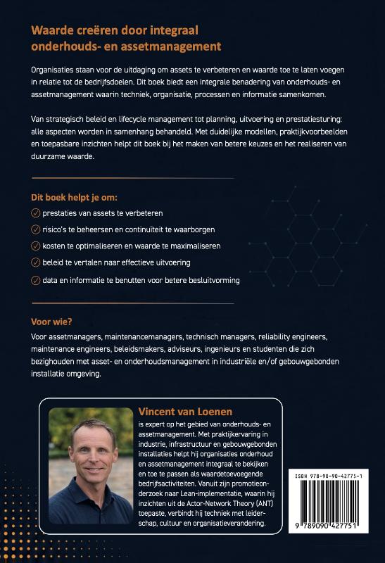Achterkant van Onderhouds- en assetmanagement