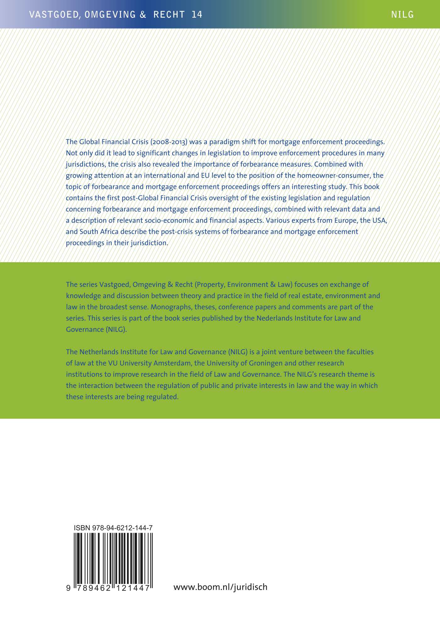 Achterkant van Procedures of forbearance and mortgage enforcement