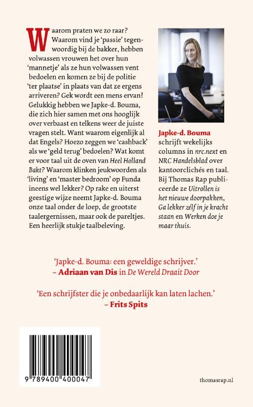 Achterkant van Mag ik even iets tegen je aanhouden?