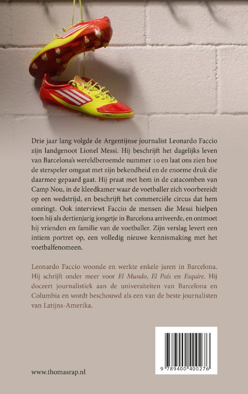 Achterkant van Lionel Messi