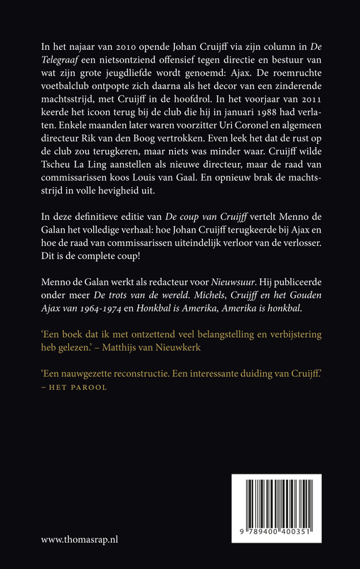 Achterkant van De coup van Cruijff