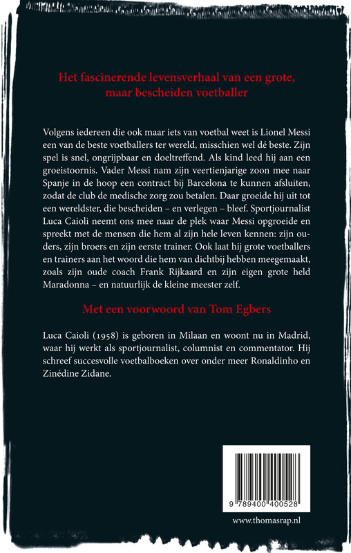Achterkant van Messi