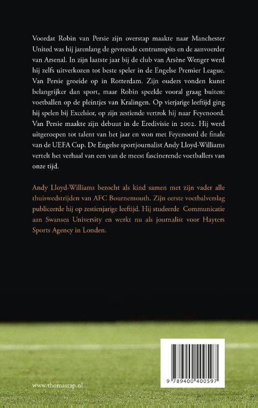 Achterkant van Robin van Persie
