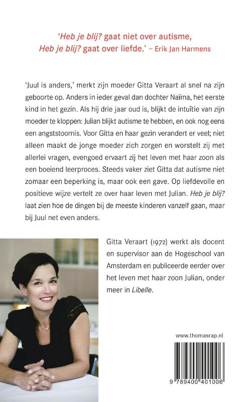 Achterkant van Heb je blij?