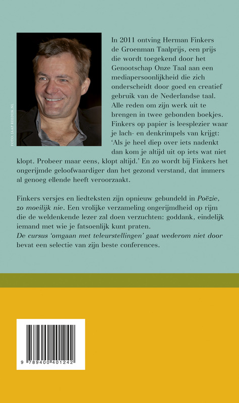 Achterkant van Poëzie, zo moeilijk nie