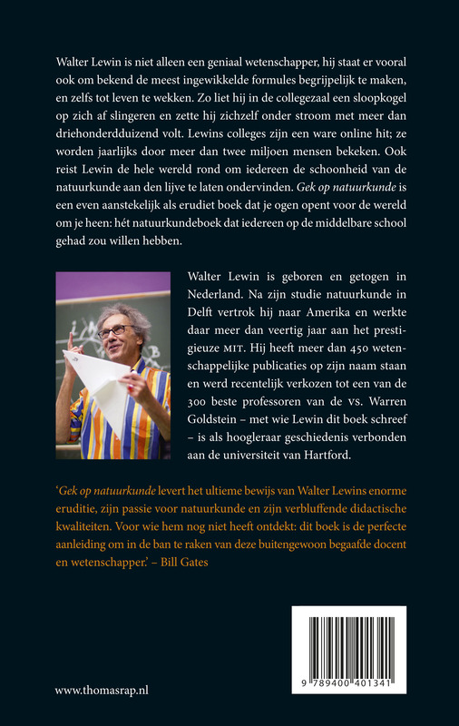Achterkant van Gek op natuurkunde