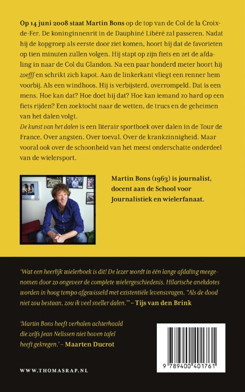 Achterkant van De kunst van het dalen