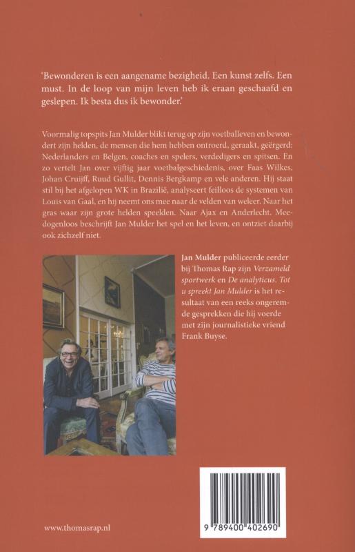 Achterkant van Tot u spreekt Jan Mulder