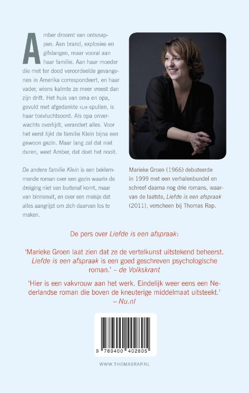 Achterkant van De andere familie Klein