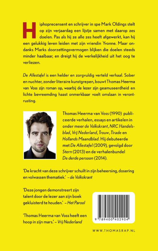Achterkant van De allestafel