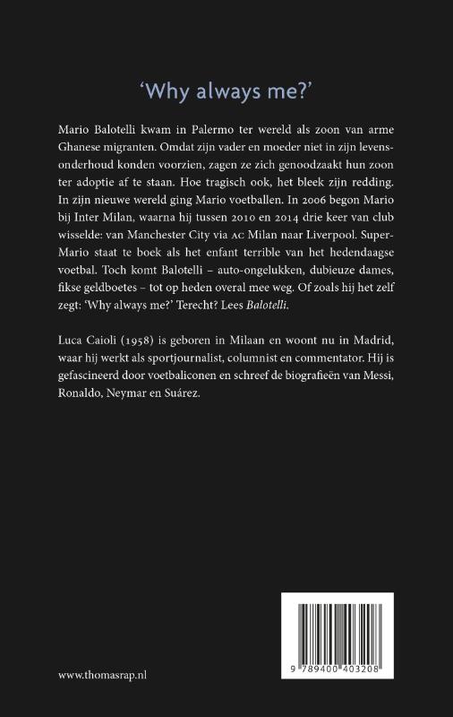 Achterkant van Balotelli