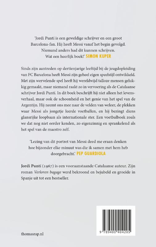 Achterkant van Messi