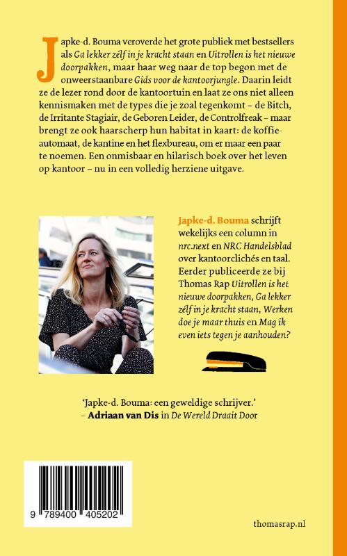 Achterkant van Gids voor de kantoorjungle