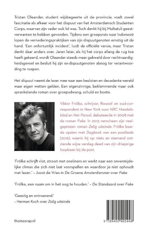 Achterkant van Het dispuut