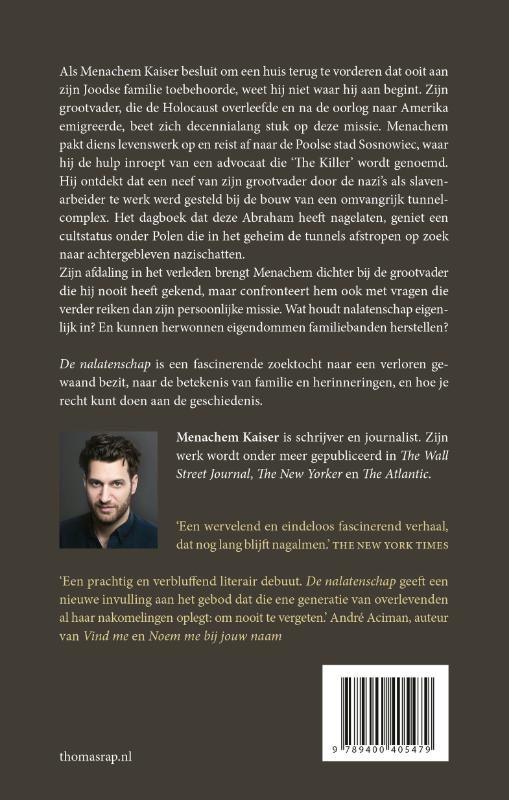 Achterkant van De nalatenschap