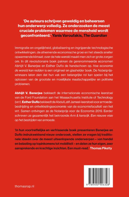 Achterkant van Hoe economie de wereld kan redden
