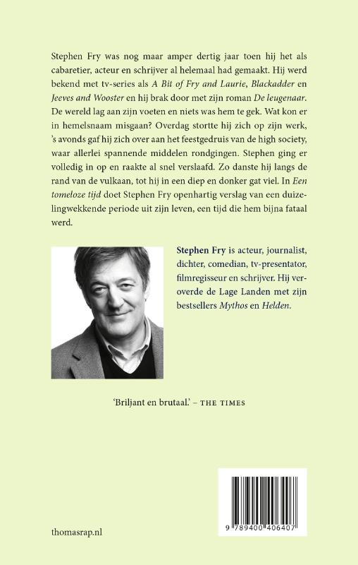 Achterkant van Een tomeloze tijd