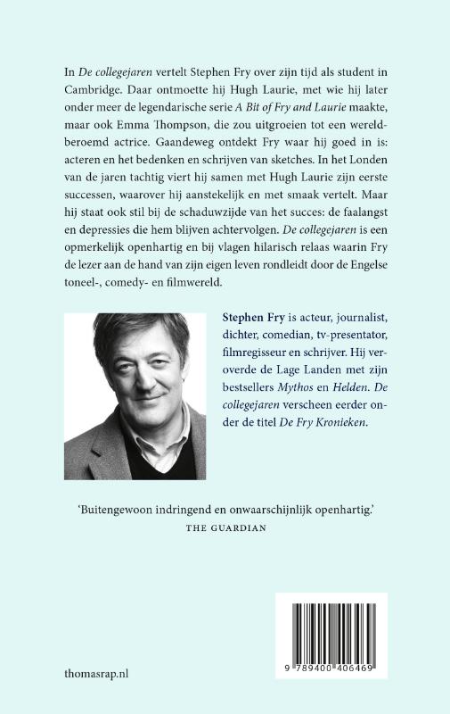 Achterkant van De collegejaren